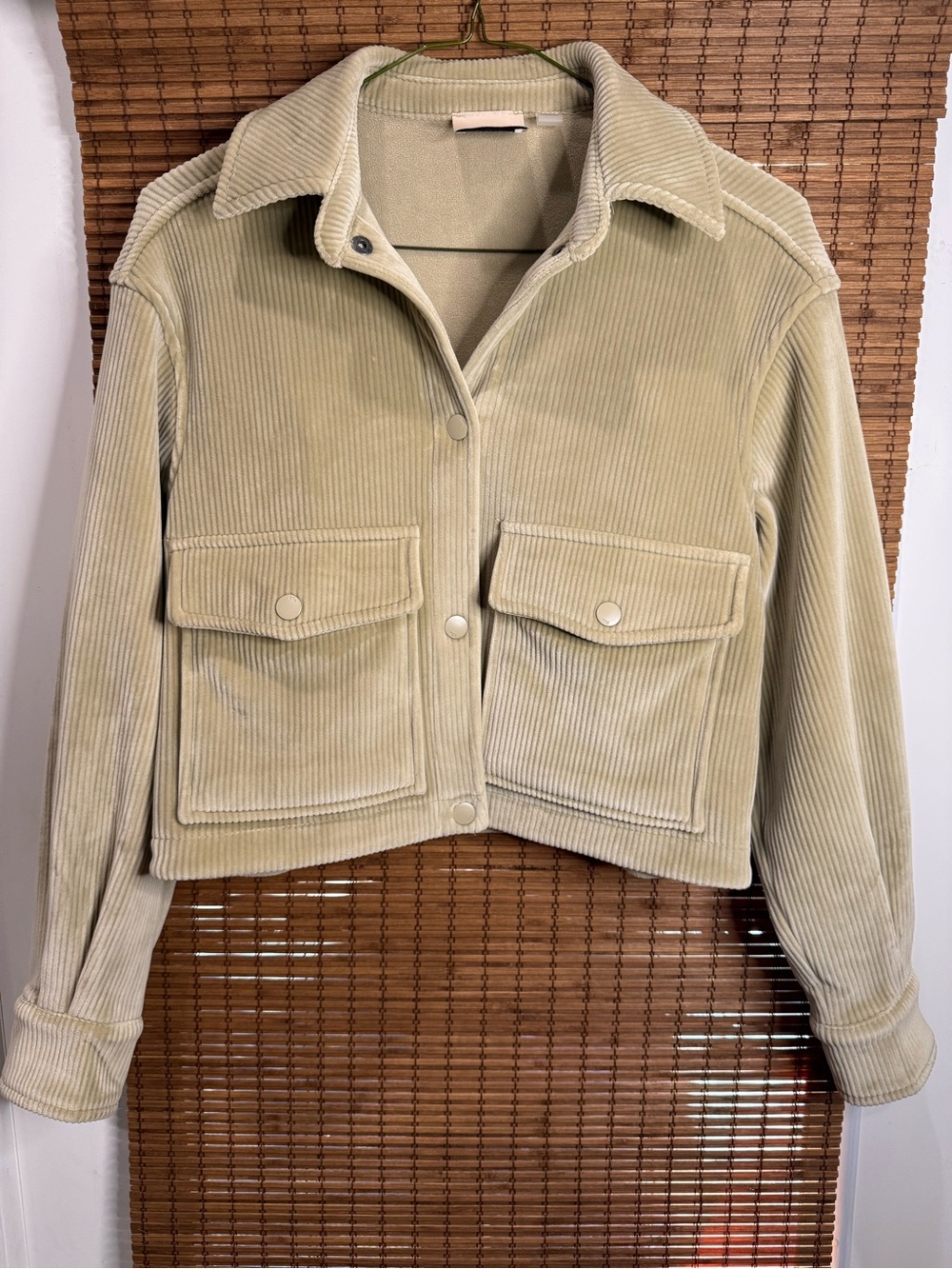 Elie Tahari Corduroy Utility Jacket - Cream